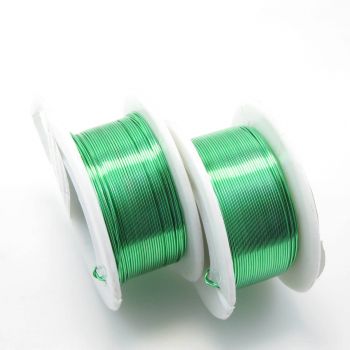 Posrebrena žica Shiny Green--Non Tarnish  0,5 mm. 1020SHG-05