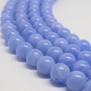 Ahat Blue Lace / Čipkasti  perle 8 mm ( 1103011 )