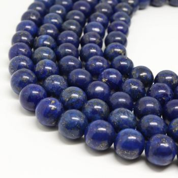 Prirodni Lapis Lazuli perle 8 mm , Cena je data za 1 niz od oko 39cm, Niz sadrži oko 48 perli ( 1114004 )