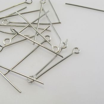 Iglice/pinovi sa omčom 26 mm x 0,8 mm  boja inoxa (112132)
