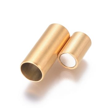 Magnetna Kopča 5mm od 304 Stainless Steel 17x7mm, boja mat zlatna ( 2021009 )