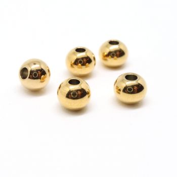 304 Stainless Steel perla 8x7 mm, rupa: 1.5mm- boja Gold ( 208108 )