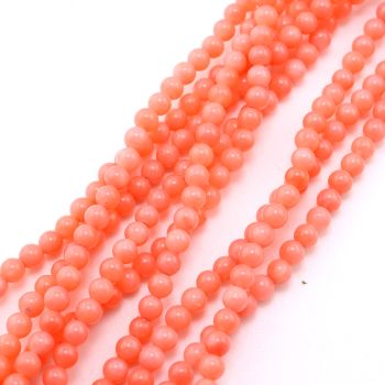 Prirodni bojeni Bamboo Koral 3mm pink, rupa oko 0,8 mm...23KP04