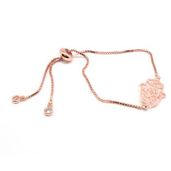Osnova za narukvicu pozlata Rose Gold+CZ (  331079 )