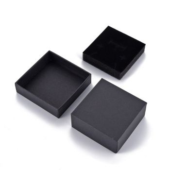 Kutije za nakit sa sundjerom, sa izrezima za prstenje, ogrlice i narukvice 7.4x7.4x3.2cm (S018-3)