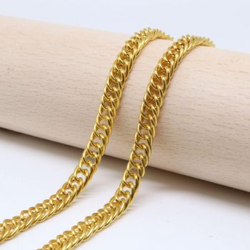 Metalni lanac 6x4.5 mm, žica 0.8 mm- boja zlata ( 501010 )