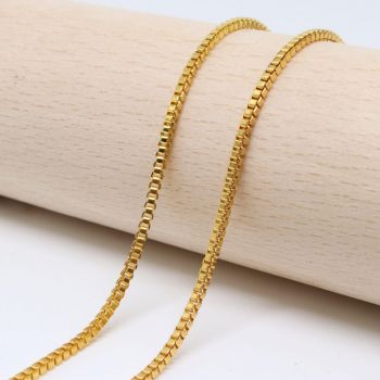 Metalni  lanac 1.5x1.5 mm, boja zlata   ( 501011 )