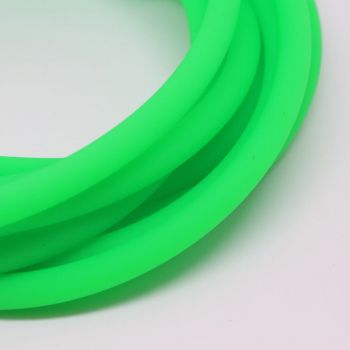 Kaučuk šuplji 5 mm- rupa 3.5mm, boja neon zelena ( 710109 )