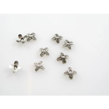 Metalne Kapice za perle 8mm, boja antik srebra (852)