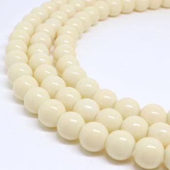 Bojene staklene perle  6 mm, rupa oko 1mm. Niz sadrži oko 135 perli. (  SP-PP147 )
