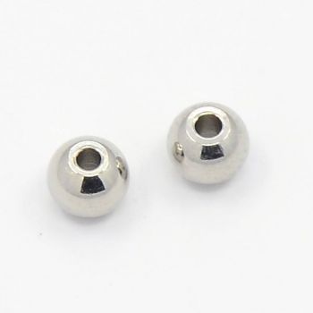 304 Stainless Steel perle 5mm, otvor 2mm (celik raz3)