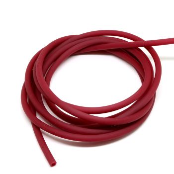 Kaučuk šuplji 5 mm- rupa 3.5mm, boja bordo ( 710134 )