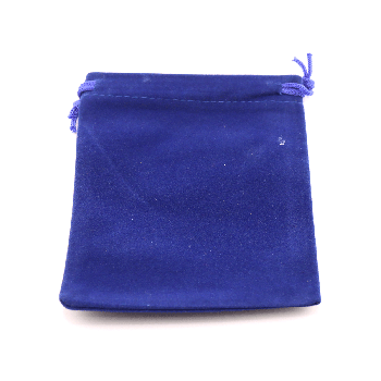 Plišane ukrasne vrećice 12x 10 cm , boja kraljevsko plava   (AMBPLIS03)