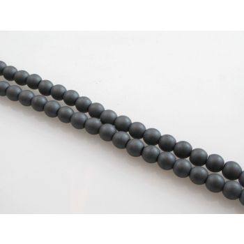 Hematit perle.Boja Mat Hematit, Dimenzije 8mm; rupa: 1mm. Niz sadrži oko 54 perli(KP-HEM-28)
