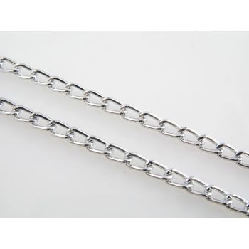 Aluminijumski lanac 7x5mm- boja srebra (L124AL)