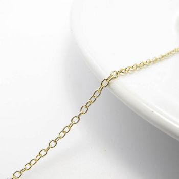 Metalni lanac- boja zlata   2x1 mm  ( L3-16Z)