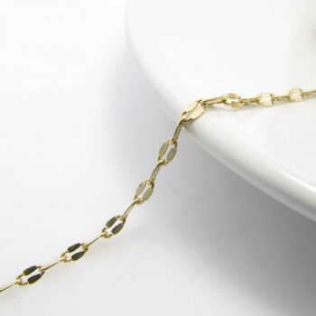 Metalni lanac- boja zlata  4x2 mm  ( L3-10Z)