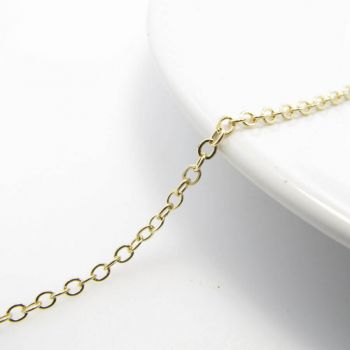Metalni lanac- boja zlata 3x2mm ( L3-17Z)