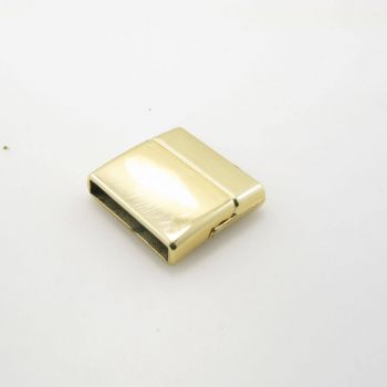 Magnetna kopča 22 x 21 mm, rupa 20 x 3 mm, boja zlata    ( MAGKOP123Z )