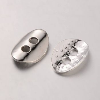 Metalno dugme za završetke 10x14mm, Boja inoxa (METdugmeN)