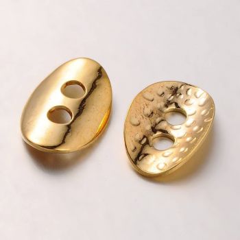 Metalno dugme za završetke 10x14mm, boja zlata (METdugmeZ)