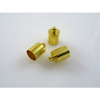 Metalna kapica/završetak za kožu,kanap... 8 mm, boja zlata  ( MKOK-KAP120Z ) 