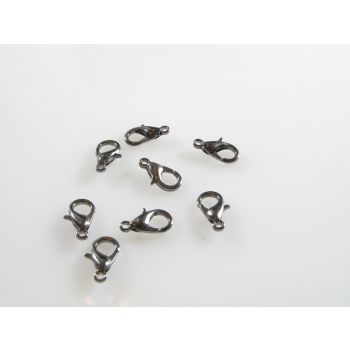 Metalna lobster kopča 11x6 mm,boja hematit crna (23MK26B/502-11BN)