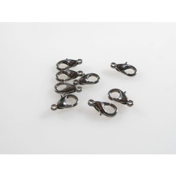 Metalna lobster kopča 9x5mm, boja hematit crna (23MK26A/501-9BN)