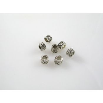 Metalna perla u boji anrtik srebra  ( MKOK-R104AS ) 