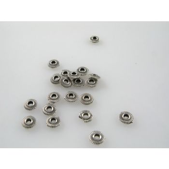 Metalna perla u boji anrtik srebra  ( MKOK-R107AS ) 