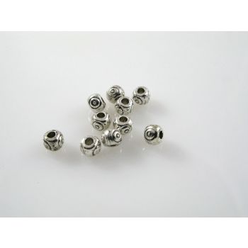 Metalna perla u boji anrtik srebra  ( MKOK-R109AS ) 