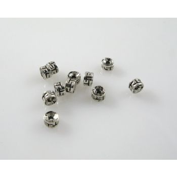 Metalna perla u boji anrtik srebra  ( MKOK-R111AS ) 