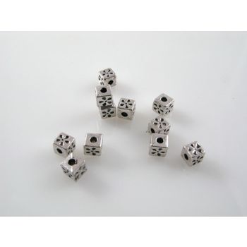 Metalna perla u boji anrtik srebra  ( MKOK-R112AS ) 