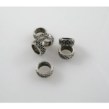 Metalna perla u boji anrtik srebra  ( MKOK-R117AS ) 