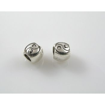 Metalna perla u boji anrtik srebra  ( MKOK-R128AS ) 