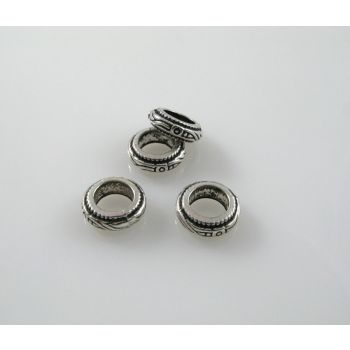 Metalna perla u boji anrtik srebra  ( MKOK-R129AS ) 