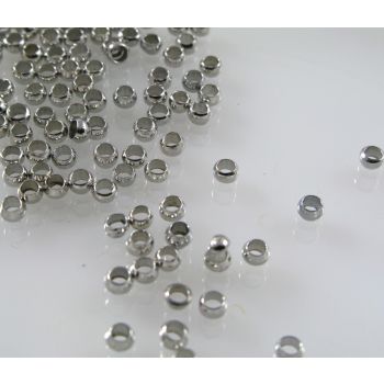 Mesing stoperi za nakit veličine 2.5 mm. Boja inoxa (MKOK-STOP-2.5mmNIK)