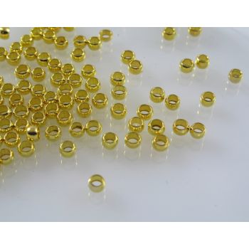 Mesing stoperi za nakit veličine 2 mm. Boja zlata. (MKOK-STOP-2mmZL)