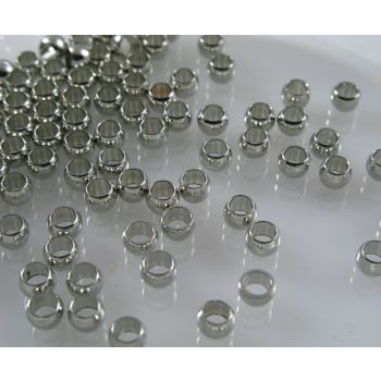 Mesing stoperi za nakit veličine 4 mm. Boja inoxa (MKOK-STOP-4mmNIK)