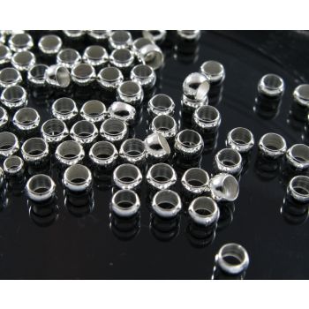 Mesing stoperi za nakit veličine 4 mm. Boja srebra. (MKOK-STOP-4mmSR)