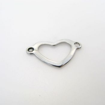 Konektor srce od  304 nerdjajućeg čelika ,22.5 x 14mm.  ( NČKON109 )