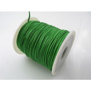 Pamučni voskirani kanap 1mm- boja zelena (PAM-VK-K16)