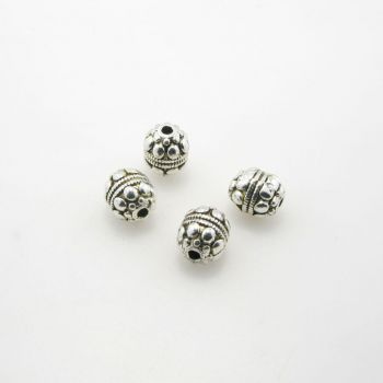 Metalna perla 8 x 6.5 mm- boja antik srebro ( R150AS )