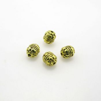 Metalna perla 8 x 6.5 mm- boja antik zlatna ( R150AZ )