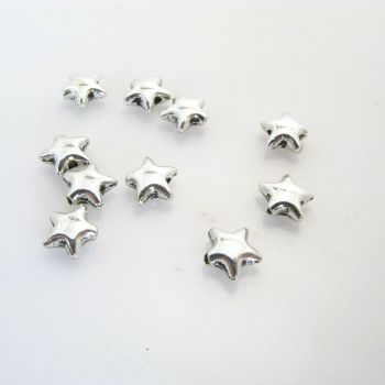 Metalna perla 7 x 3 mm, rupa oko 1 mm- boja antik srebro ( R163AS )