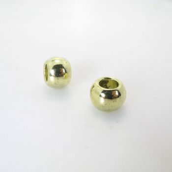 Metalna perla 11 x 8 mm, rupa oko 6 mm- boja antik zlatna ( R164AZ )