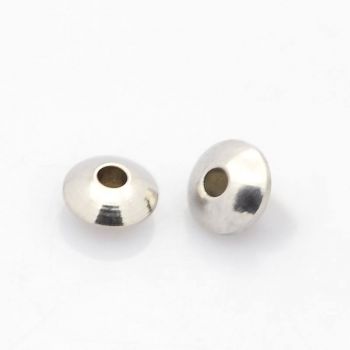 304 Stainless Steel  perle 6x3mm otvor 2mm (ssraz1)