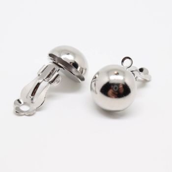 Klipsa za viseće Minđuše 12x10 mm - boja inoxa (  10010303 )