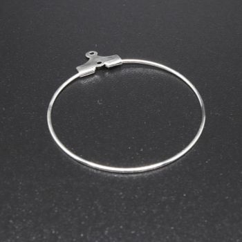 Alka za  Minđuše 33x30 mm - boja srebra (  10010310 )
