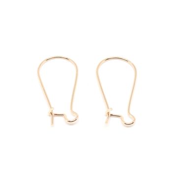 Italijanska udica za  Minđuše 25x12 mm - boja zlata (  10010316 )